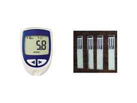 Blood glucose test paper solution